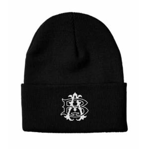 Anvil Boxing knit cuff toque in Black with the Anvil crest on the cuff