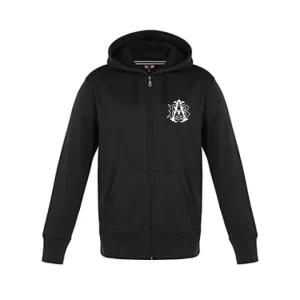 Anvil Boxing Cypress Creek full-zip hoodie in Black, front view