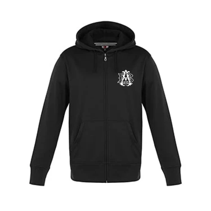 Anvil Boxing Cypress Creek full-zip hoodie in Black, front view