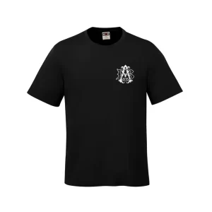 Anvil Boxing Coast performance tee in Black, front view